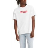 Mens Relaxed Fit Box Tab Logo Crewneck T-shirt