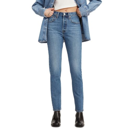 리바이스 Womens 501 High Rise Skinny Jeans