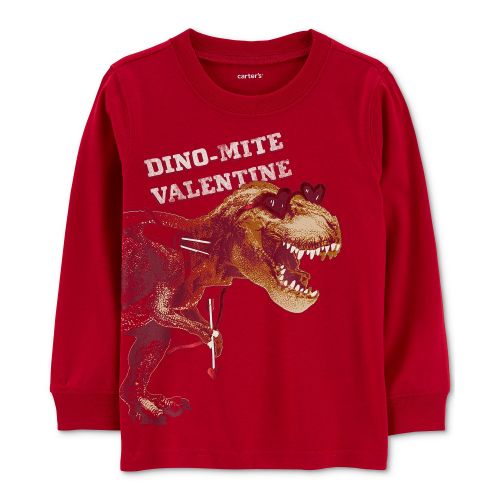 카터스 Toddler Boys Dino-Mite Printed Long-Sleeve T-Shirt