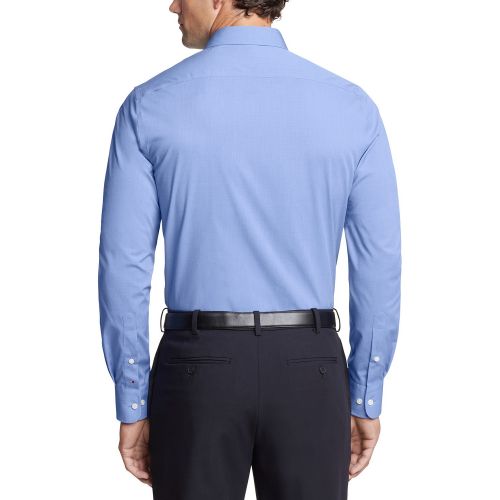 타미힐피거 Mens TH Flex Essentials Wrinkle-Resistant Stretch Dress Shirt