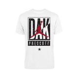 Mens Dak Prescott White Dallas Cowboys Cut Box Graphic T-shirt
