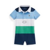 Baby Boys Striped Cotton Jersey Rugby Shortall