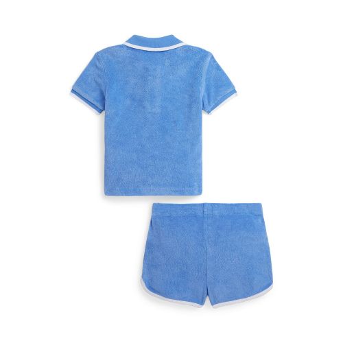 폴로 랄프로렌 Baby Boys Terry Polo Shirt and Shorts Set