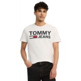 Tommy Hilfiger Mens Lock Up Logo Graphic T-Shirt