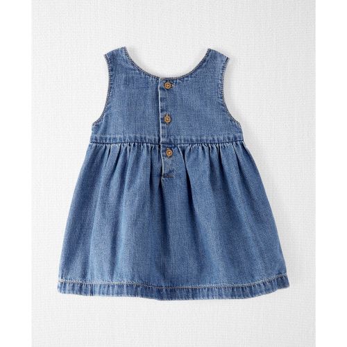 카터스 Baby Girls Organic Cotton Denim Pocket Dress