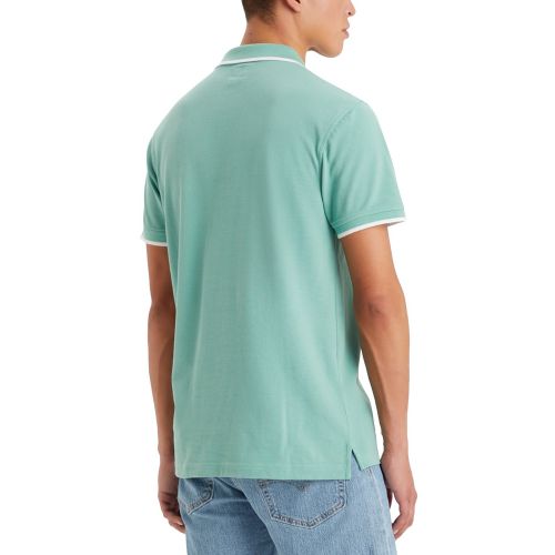 리바이스 Mens Housemark Standard-Fit Tipped Polo Shirt