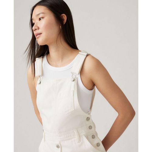 리바이스 Womens Tico Cotton Button-Front Overalls Dress