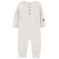 Baby Boys and Baby Girls Drop Needle Rib Jumpsuit