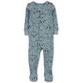 Toddler Boys Cotton Animals-Print 100% Snug Fit One-Piece Footed Pajamas