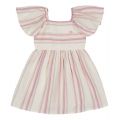 Toddler Girls Lurex Stripe Fit-and-Flare Dress