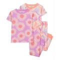 Toddler Carters Toddler Girls Daisy 100% Snug Fit Cotton Pajamas 4 Piece Set