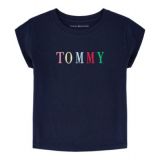 Little Girls Embroidered Short Sleeve Boxy T-shirt