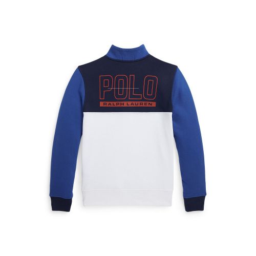 폴로 랄프로렌 Big Boys Logo Fleece Quarter-Zip Pullover Sweatshirt