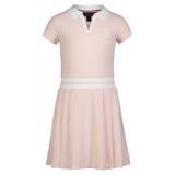Toddler Girls Tipped Ribbed Short Sleeve Polo Dress