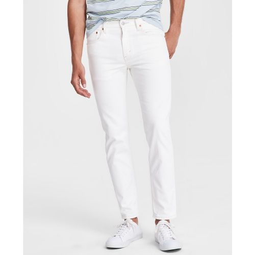 리바이스 Mens Slim-Fit Tapered White Jeans