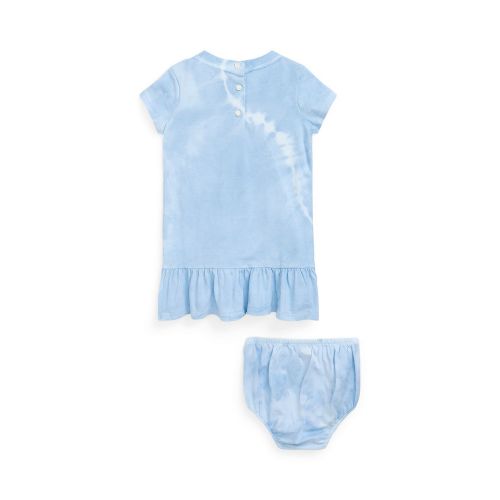 폴로 랄프로렌 Baby Girls Tie-Dye Polo Bear Cotton Dress and Bloomer Set