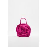 Zara SATIN EFFECT FLOWER BAG