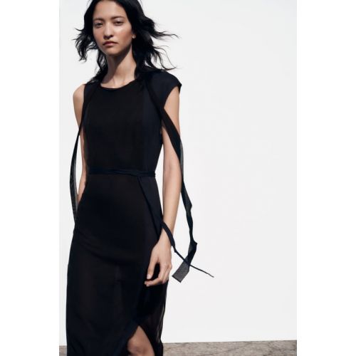 자라 Zara COMBINATION KNIT DRESS