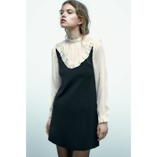 자라 Zara COMBINATION KNIT DRESS