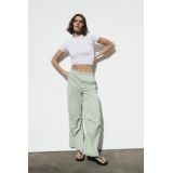 Zara NYLON BLEND FULL LENGTH PANTS