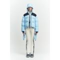 Zara WINDPROOF AND WATERPROOF DOWN COAT WITH HAT AND GLOVES SKI COLLECTION