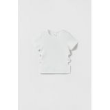 Zara RIBBED T-SHIRT WITH HEART-SHAPED CUT OUTS