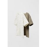 Zara TWO-PACK OF STRIPED WOVEN SHIRTS
