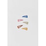 Zara FIVE PACK OF COLORFUL TRIANGLE HAIR CLIPS