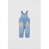 Zara DENIM OVERALLS WITH MATCHING FLORAL PRINT