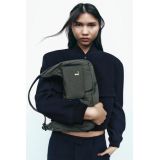 Zara NYLON SHOULDER BAG WITH POCKETS