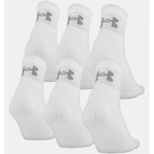 언더아머 Underarmour Unisex UA Training Cotton Quarter 6-Pack Socks