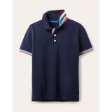 Boden Pique Polo Shirt - College Navy
