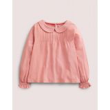 Boden Collared Jersey Top - Almond Pink