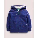 Boden Shaggy-Lined Hoodie - Starboard Blue Confetti Star