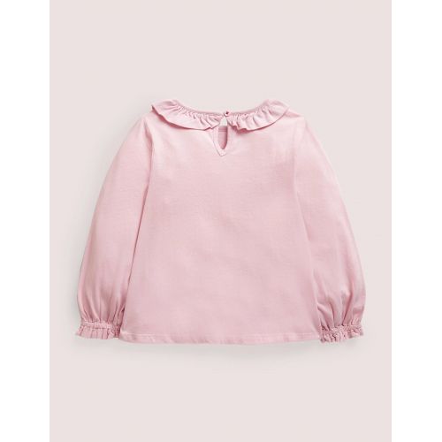 보덴 Boden Pretty Applique T-Shirt - Cameo Pink Robins