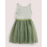 Boden Tulle Jersey Dress - Army