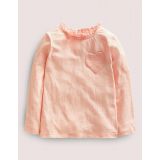 Boden LS Broderie Pocket T-shirt - Provence Dusty Pink