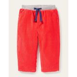 Boden Jersey-lined Cord Pants - Fire Red