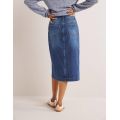 Boden Denim Straight Midi Skirt - Light Vintage