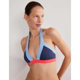 Boden Ithaca Halter Bikini Top - Navy Colourblock