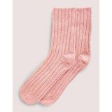 Boden Sparkle Knitted Bed Socks - Pink