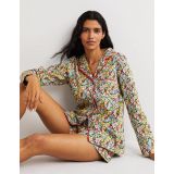 Boden Easy Cotton Sleep Shirt - Multi, Flora Illusion