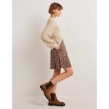 Boden Ruched Waist Jersey Skirt - Buterscotch brown, Botanica
