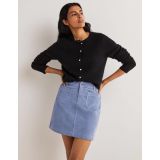 Boden Corduroy Mini Skirt - Mid Blue