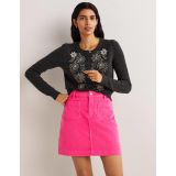 Boden Corduroy Mini Skirt - Wild Watermelon Pink