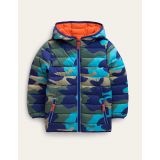 Boden Cosy Pack-away Padded Jacket - Brilliant Blue Camo