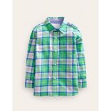 Boden Casual Twill Shirt - Soft Green Check