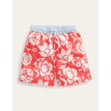 Boden Swim Shorts - Red Floral