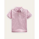 Boden Slub Jersey Polo Shirt - Pink