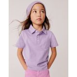 Boden Slub Jersey Polo Shirt - Misty Lavender